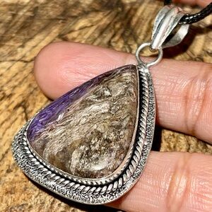 Purple Charoite Pendant 2”